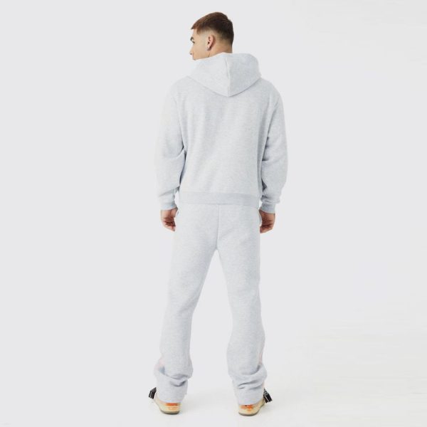 Oversized Boxy Zip Through Puff Print Gusset Tracksuit - Image 3