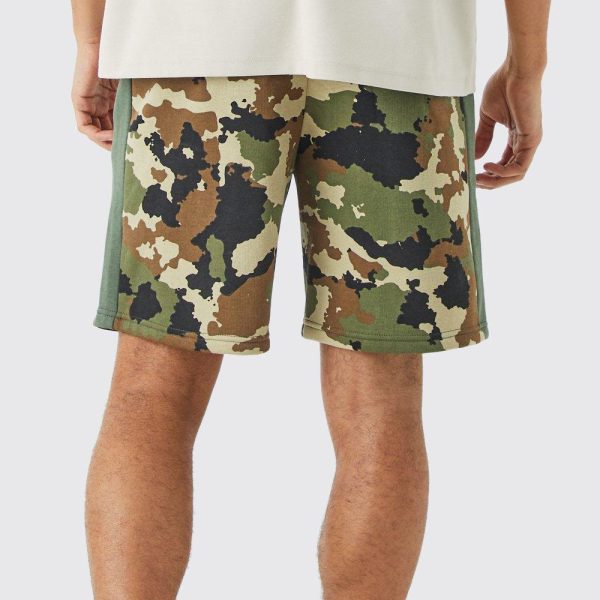 Relaxed Camo Side Panel Shorts - Image 3