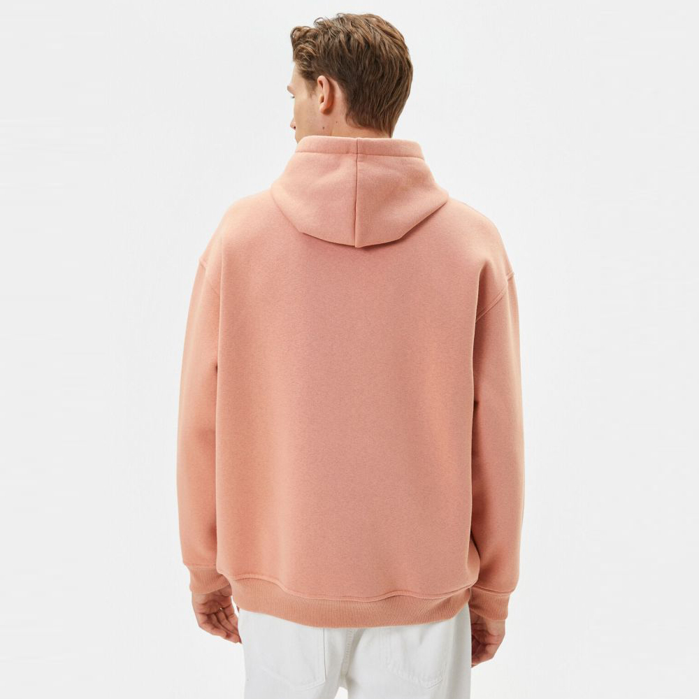 Oversize Hooded Sweatshirt With Stitching Detail Long Sleeve - Image 3