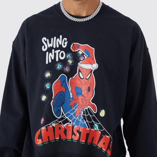 Oversized Spiderman Sweatshirt - Image 2