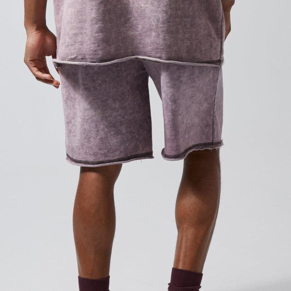 Active Heavy Acid Wash Raw Short - Image 3