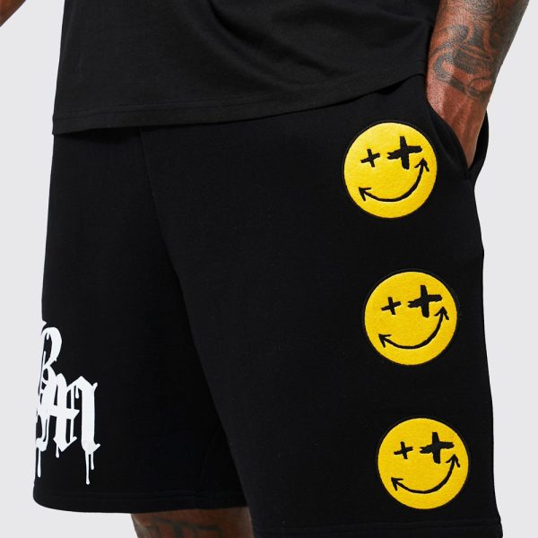 Plus Bm Applique Jersey Shorts - Image 2